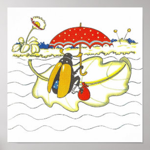 Vintage Children's Book Nursery Art Poster