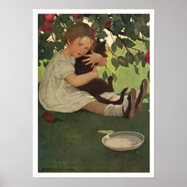 Vintage Children's Illustration Poster or Print (Front)
