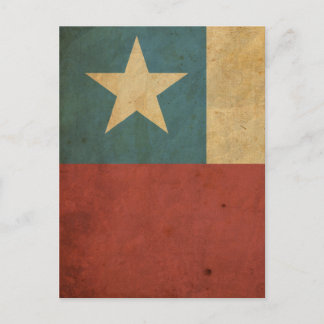 Vintage Chile Flag Postcard