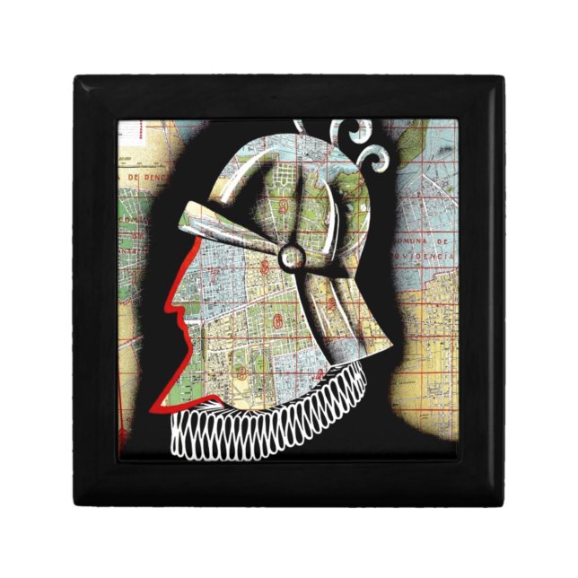 Vintage Chile Santiago Travel Jewelry Box (Front)