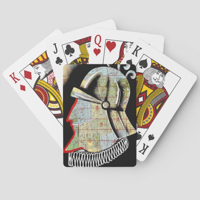 Vintage Chile Santiago Travel Poker Cards (Back)