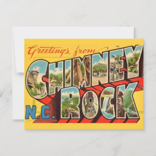 Vintage Chimney Rock NC Postcard