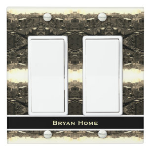 Vintage China Canton city Light Switch Cover