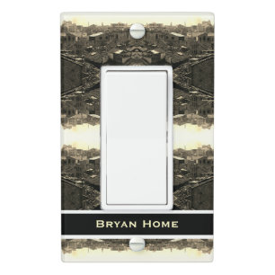 Vintage China Canton city Light Switch Cover
