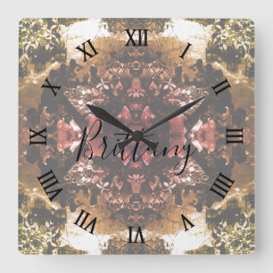 Vintage China Canton restaurant Square Wall Clock