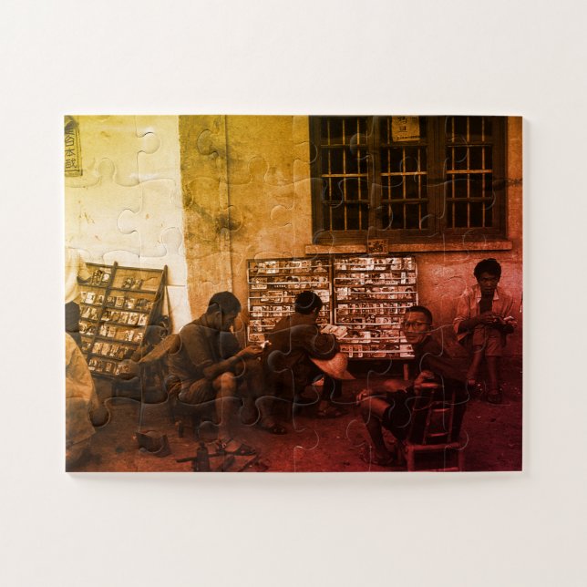 Vintage China Changsha book lending Jigsaw Puzzle (Horizontal)