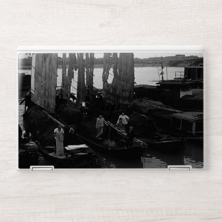 Vintage China Changsha xiang jiang boat Case-Mate HP Laptop Skin