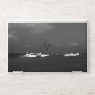 Vintage China Hong Kong bay Skyscrapers view HP Laptop Skin
