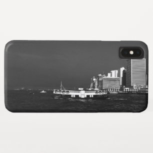 Vintage China Hong Kong boat skyscraper sea iPhone XS Max Case
