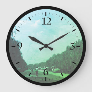 Vintage China Pekin beautiful pathway ming tombs L Large Clock