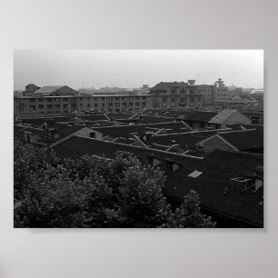 Vintage China Shanghai City Poster