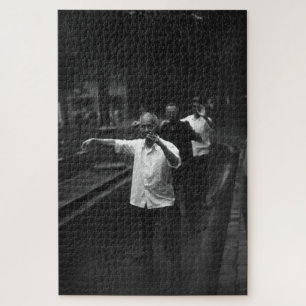 Vintage China Shanghai morning gymnastic Jigsaw Puzzle