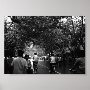 Vintage China Shanghai street Poster