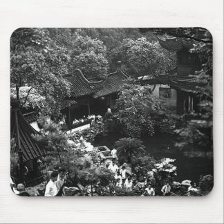 Vintage China Shanghai Yuyuan garden tourists Case Mouse Pad