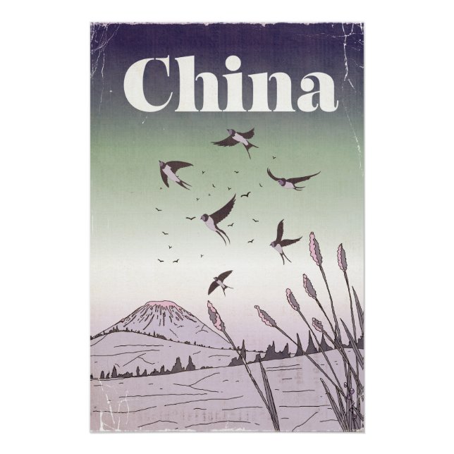 Vintage China Travel Poster (Front)