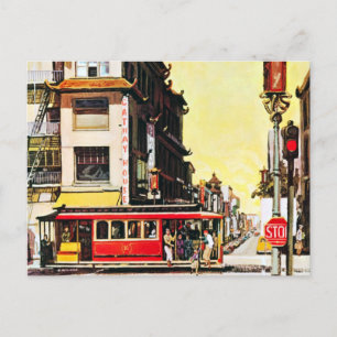 Vintage Chinatown San Francisco Travel Postcard