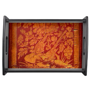 "Vintage Chinese artwork" Serving Tray