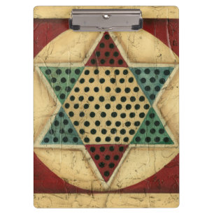 Vintage Chinese Checkerboard by Ethan Harper Clipboard
