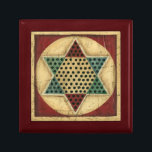 Vintage Chinese Checkerboard by Ethan Harper Gift Box<br><div class="desc">Get your game on with this spectacular Chinese checkerboard painting by Ethan Harper. The piece has a very vintage feel,  as if it were patterned on a family heirloom. This would make a great gift for someone who loves board games!</div>