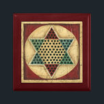 Vintage Chinese Checkerboard by Ethan Harper Gift Box<br><div class="desc">Get your game on with this spectacular Chinese checkerboard painting by Ethan Harper. The piece has a very vintage feel,  as if it were patterned on a family heirloom. This would make a great gift for someone who loves board games!</div>