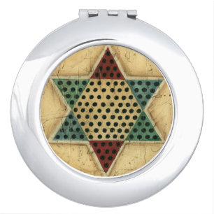 Vintage Chinese Checkerboard by Ethan Harper Vanity Mirror