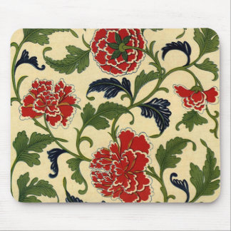 Vintage Chinese Flower Vine Mouse Pad