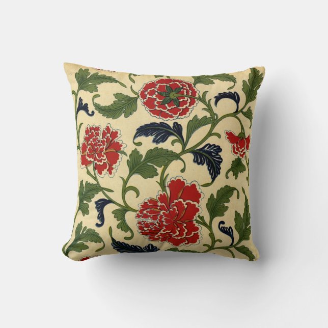 Vintage Chinese Flower Vine - Pillow (Front)