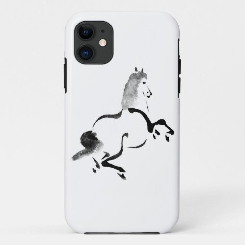 Vintage Chinese Horse iPhone 11 Case