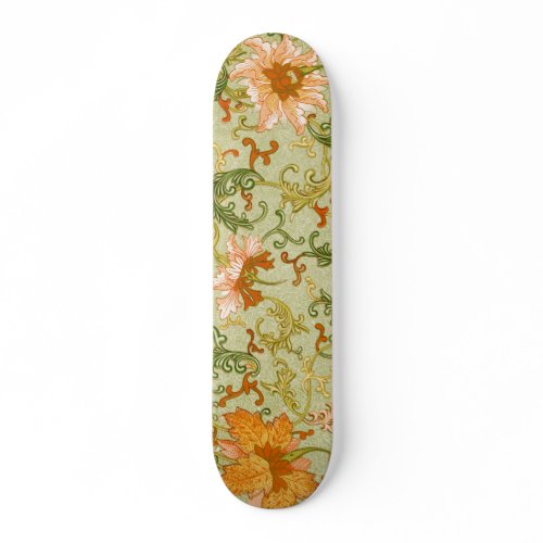 Vintage Chinese Ornament Jones Flowers   Skateboard