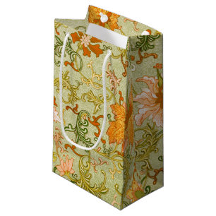 Vintage Chinese Ornament Jones Flowers Small Gift Bag