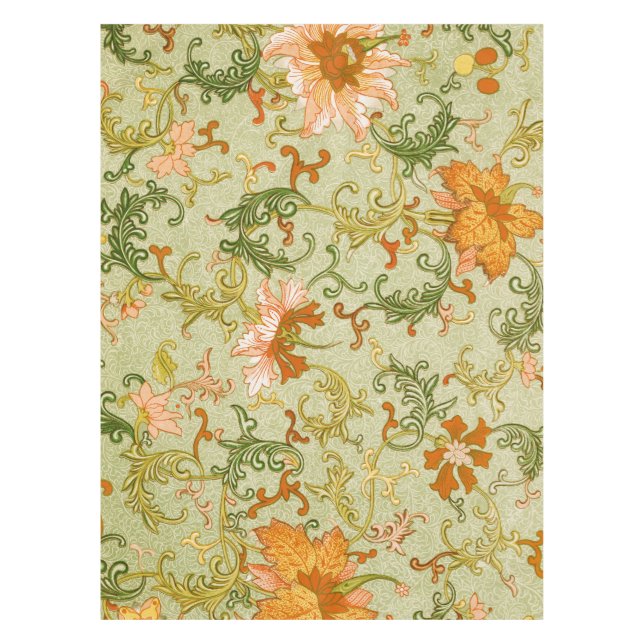 Vintage Chinese Ornament Jones Flowers   Tablecloth (Front)