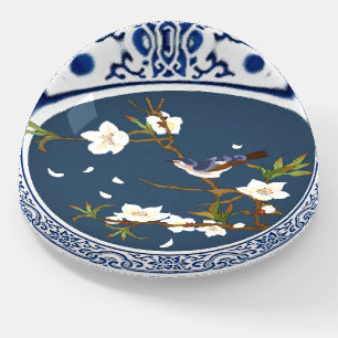 Vintage Chinoiserie Chinese Bird-flower Art Paperweight