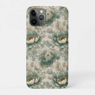 Vintage Chinoiserie Floral Seamless Pattern iPhone 11 Pro Case