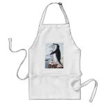 Vintage Chinstrap Penguin, Birds from Antarctica Adult Apron
