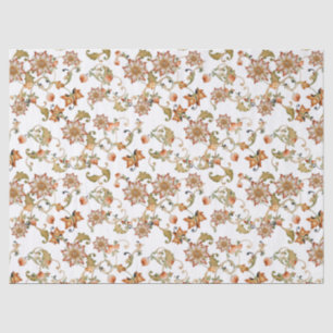 Vintage Chintz Jacobean Wallpaper Design Tissue Paper