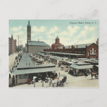 Vintage Chippewa Market  Buffalo  New York Postcard by thedustyattic at Zazzle