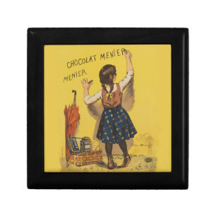 Vintage Chocolat Menier French Poster Bouisset Art Gift Box