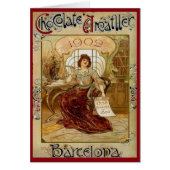 Vintage Chocolate Advert Card (Front)