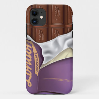 Vintage Chocolate Bar Unwrapped iPhone 11 Case