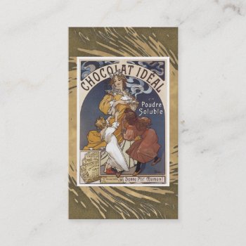 Vintage Chocolate Business Card by sagart1952 at Zazzle