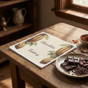 Vintage Chocolate Tasting Event Decor Napkins