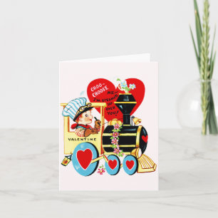 Vintage Choo Choose Me Valentine's Day Card