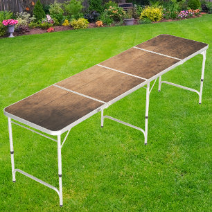 Vintage Chopping Block Beer Pong Table