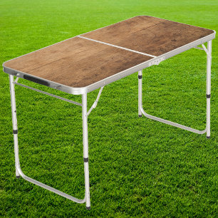 Vintage Chopping Block Tailgate Beer Pong Table