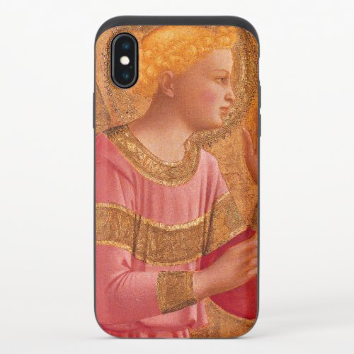 Vintage Christian Angel Pink Gold Dress iPhone X Slider Case