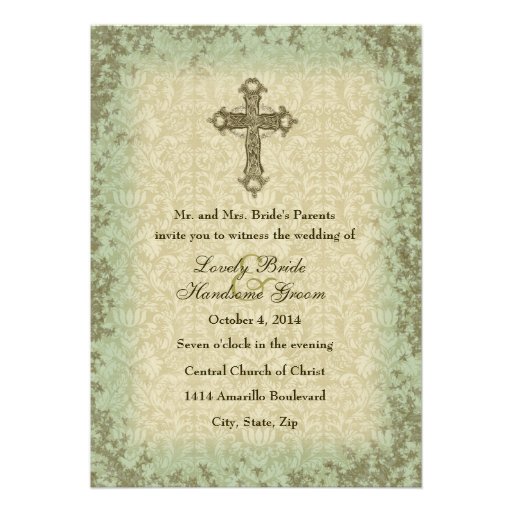 Cross Wedding Invitations 5