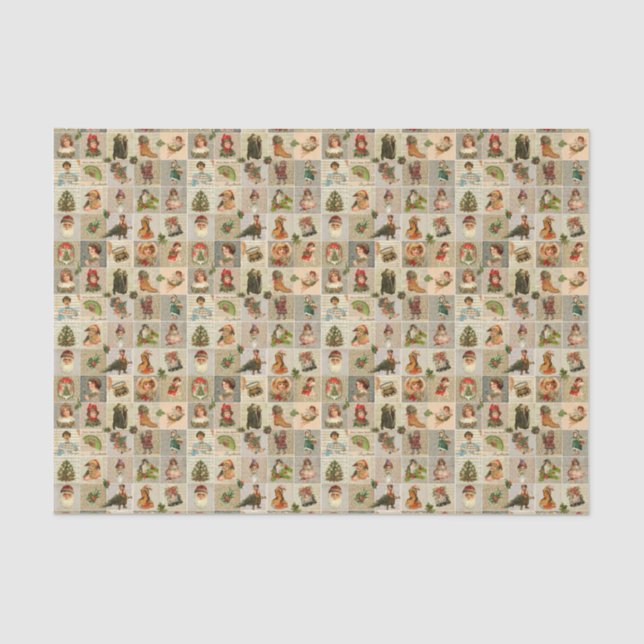 Vintage Christmas10lb Tissue Paper (Front)