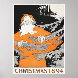 Vintage Christmas 1894 (1894) santa Poster