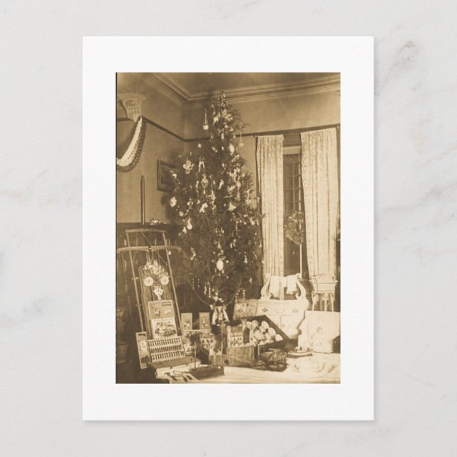 Vintage Christmas 1906 Holiday Postcard (Front)