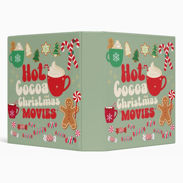 Vintage Christmas 3 Ring Binder (Background)